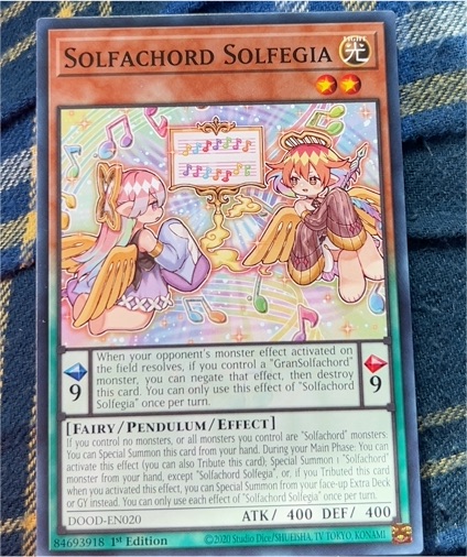 2020 Yu-Gi-Oh! DOOD-EN020 Solfachord Solfegia — front