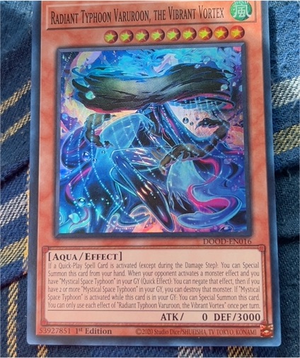 2020 Yu-Gi-Oh! DOOD-EN016 Radiant Typhoon Varuroon, the Vibrant Vortex — front