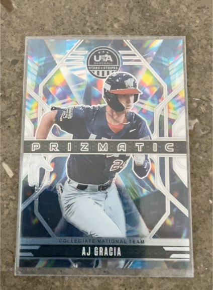 2026 Panini Stars & Stripes Prizmatic #9 AJ Gracia — front