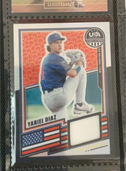 2026 Panini Stars & Stripes Prizm #90 Yariel Diaz — front
