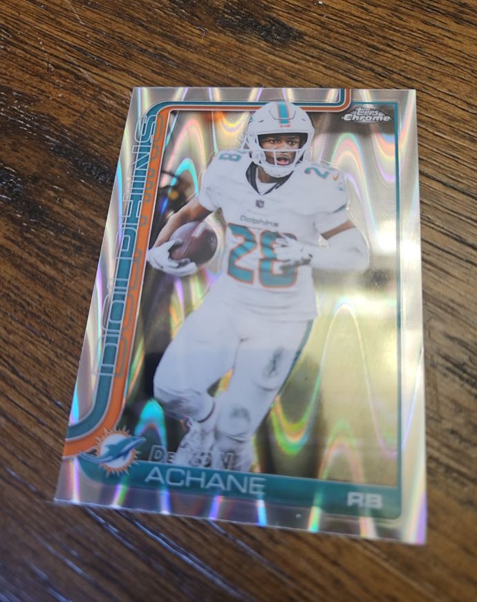2025 Topps Chrome #188 De'Von Achane — front