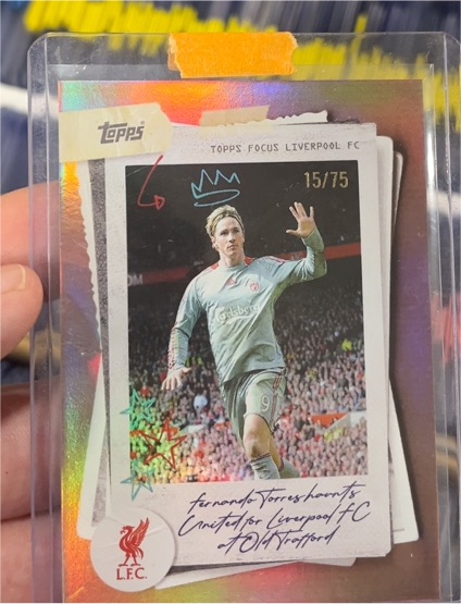 2025 Topps Focus Liverpool FC #15/75 Fernando Torres — front