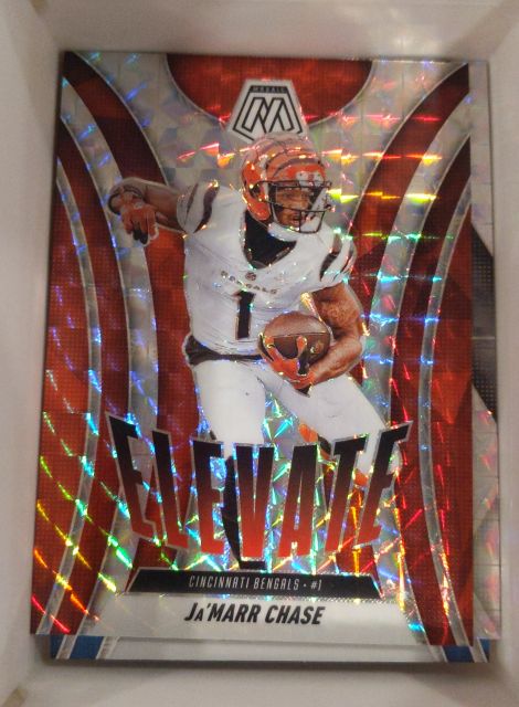2025 Panini Mosaic #14 Ja'Marr Chase Elevate Silver — front
