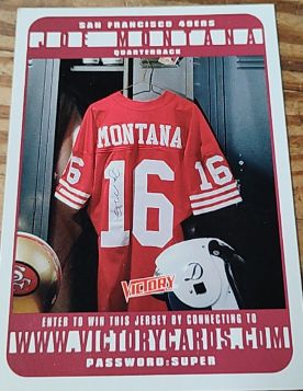 1999 Upper Deck Victory #NNO Joe Montana — front