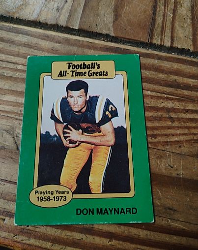 1987 Hygrade Football's All-Time Greats #NNO Don Maynard — front