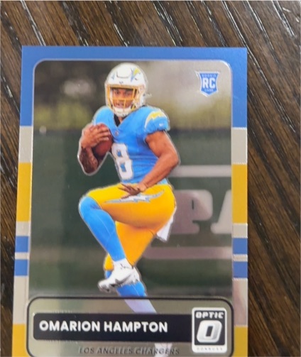 2025 Panini Donruss Optic 2015 Retro #6 Omarion Hampton — front