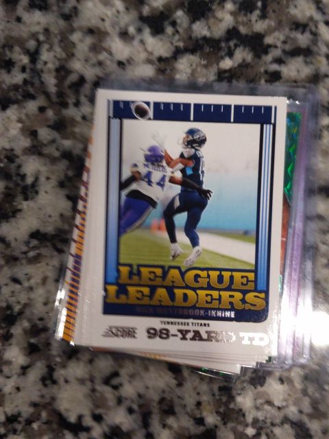 2025 Panini Score Football League Leaders #9 Nick Westbrook-Ikhine — front