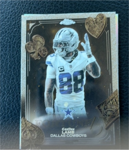 2025 Topps Chrome #F15-9 CeeDee Lamb Fortune 15 Dallas Cowboys — front
