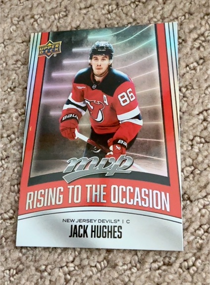 2025-26 Upper Deck MVP #RO-2 Jack Hughes Rising to the Occasion — front