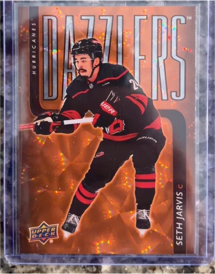 2025-26 Upper Deck Series 2 #DZ-51 Seth Jarvis Dazzlers Orange — front