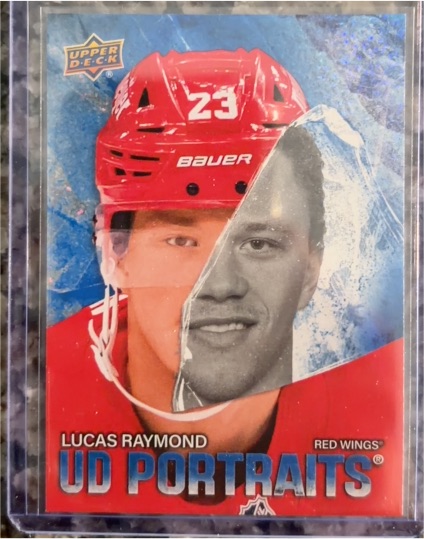 2025-26 Upper Deck Series 2 #P-40 Lucas Raymond UD Portraits — front
