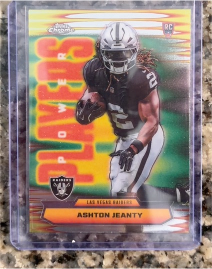 2025 Topps Chrome Power Players #PP-14 Ashton Jeanty — front