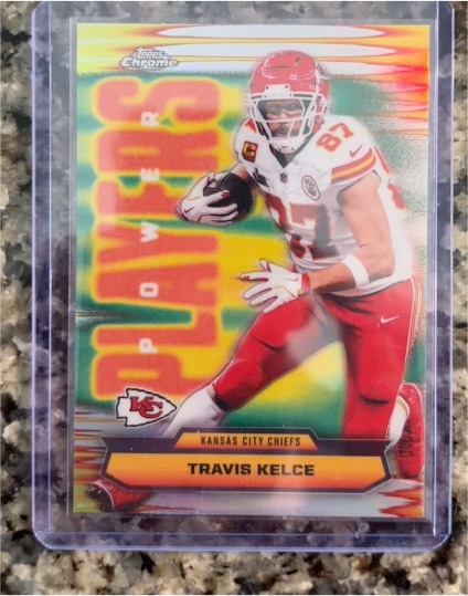2025 Topps Chrome Football #PP-34 Travis Kelce Power Players — front