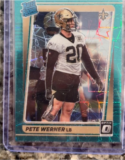 2021 Donruss Optic #276 Pete Werner Rated Rookie Green Velocity — front