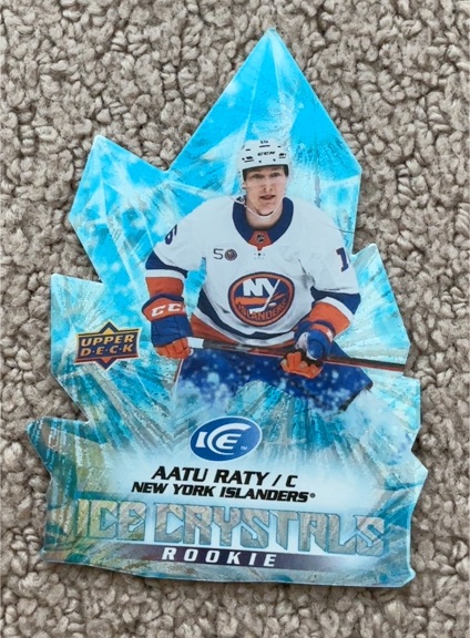 2022-23 Upper Deck Ice #IC-51 Aatu Raty Ice Crystals Rookie — front