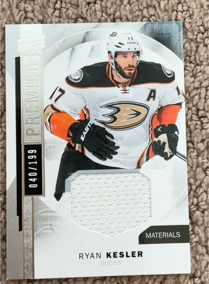 2015-16 Upper Deck Premier #1 Ryan Kesler — front