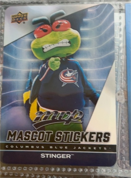2025-26 Upper Deck MVP #MS-8 Stinger Mascot Stickers — front