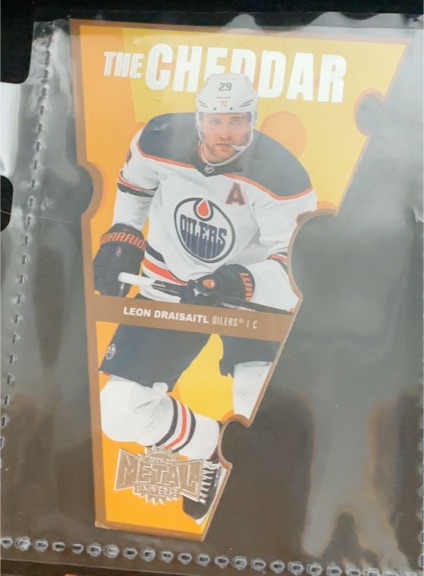 2021-22 SkyBox Metal Universe The Cheddar #TC-5 Leon Draisaitl — front