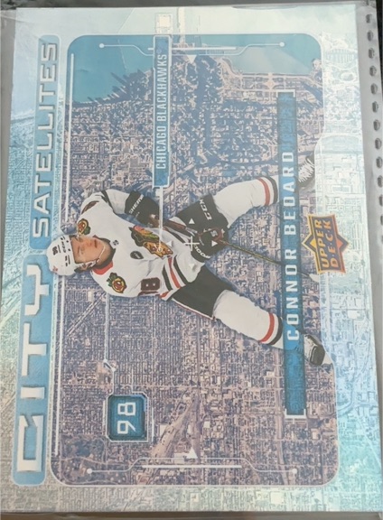 2024-25 Upper Deck Series 1 City Satellites #CS-11 Connor Bedard — front