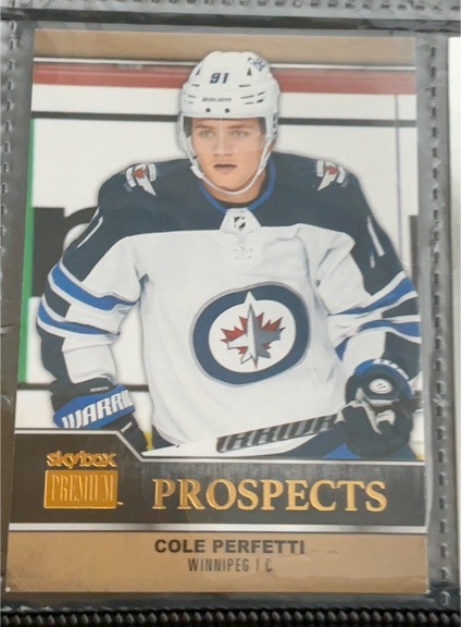 2021-22 Skybox Metal Universe Premium Prospects #PP-26 Cole Perfetti — front