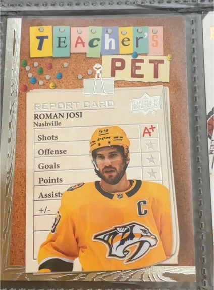 2023-24 Upper Deck Series 1 #TP-5 Roman Josi Teacher's Pet — front