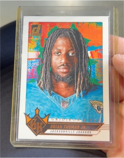 2024 Donruss #8 Brian Thomas Jr. Gridiron Kings Rookie Card — front