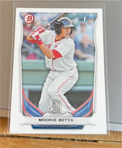 2014 Bowman #BP109 Mookie Betts — front