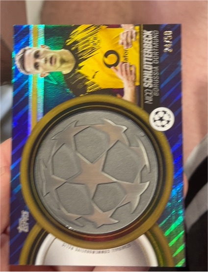 2025-26 Topps UEFA UCC #SCR-NS Nico Schlotterbeck Borussia Dortmund — front