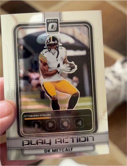 2025 Panini Donruss Optic Play Action #15 DK Metcalf — front