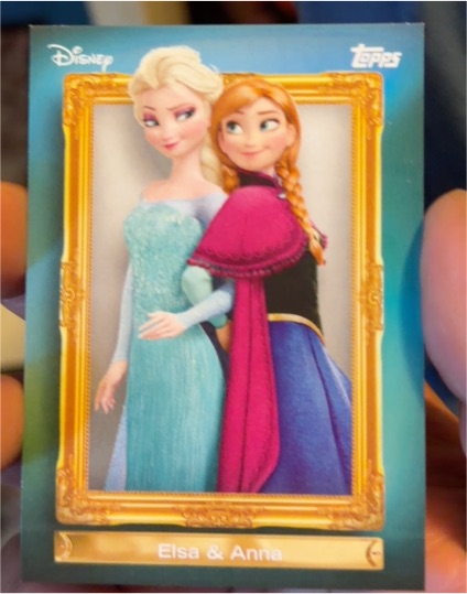 2026 Topps Disney Neon #FF-26 Elsa & Anna Family First — front