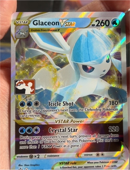 Pokémon Sword & Shield SWSH197 Glaceon VSTAR — front