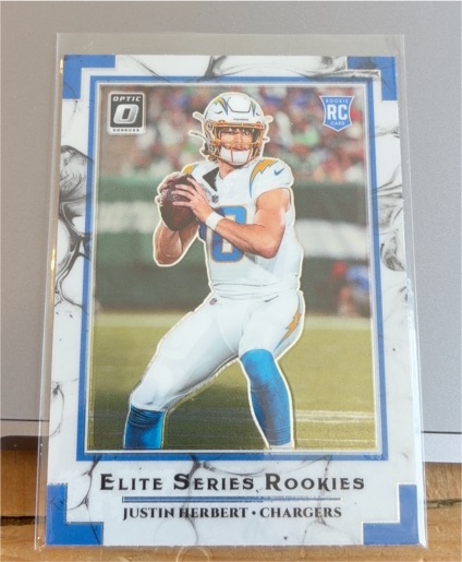2020 Donruss Optic Elite Series Rookies #ESR-JH Justin Herbert — front