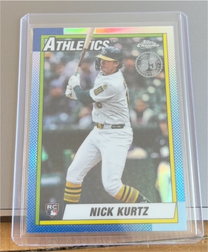 2025 Topps Chrome Update #90CU-21 Nick Kurtz 1990 Topps Baseball — front