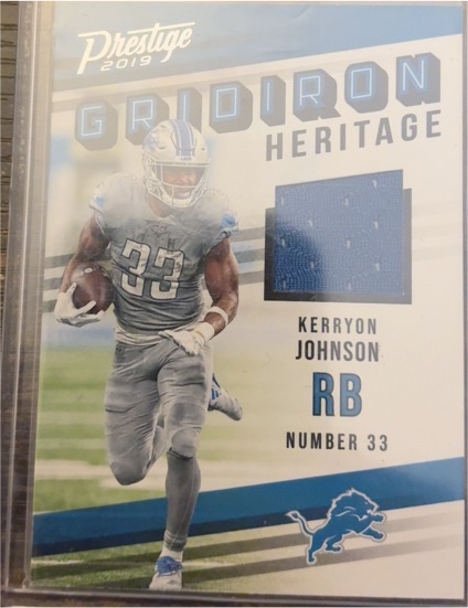 2019 Panini Prestige Gridiron Heritage #GH-KJ Kerryon Johnson — front