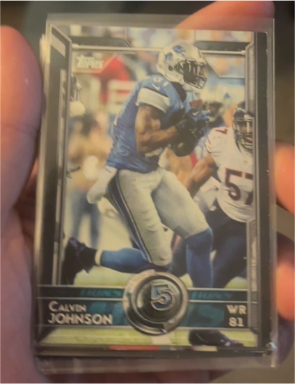 2015 Topps Chrome #5 Calvin Johnson — front