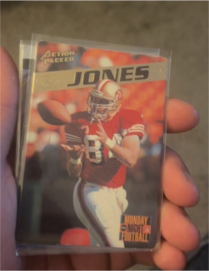 1995 Action Packed Monday Night Football #78 Brent Jones — front