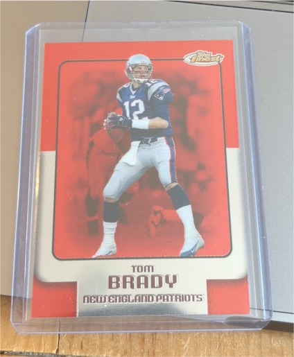 2006 Topps Finest #105 Tom Brady — front