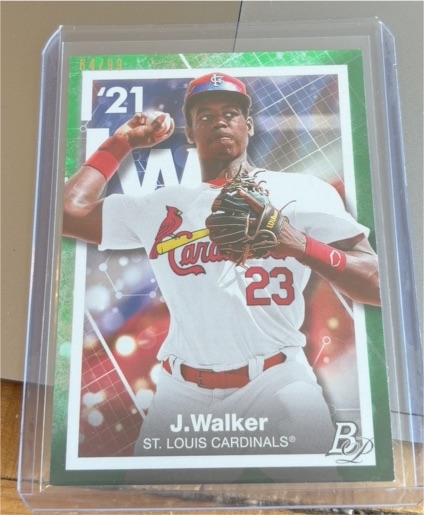 2021 Bowman Platinum Precious Elements #PE-10 Jordan Walker — front