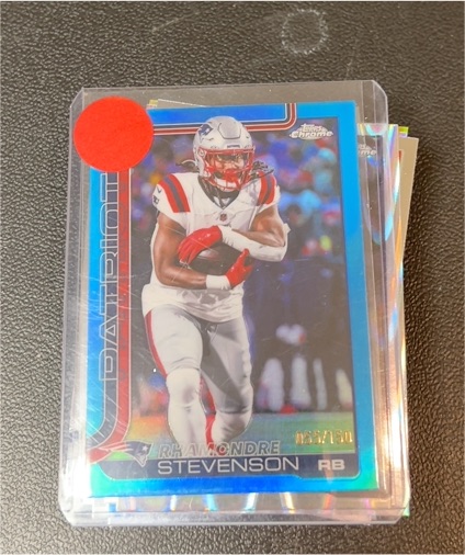 2025 Topps Chrome #210 Rhamondre Stevenson — front