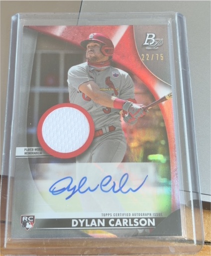 2021 Bowman Platinum #RR-2 Dylan Carlson — front