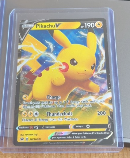 2021 Pokémon TCG #SWSH061 Pikachu V — front