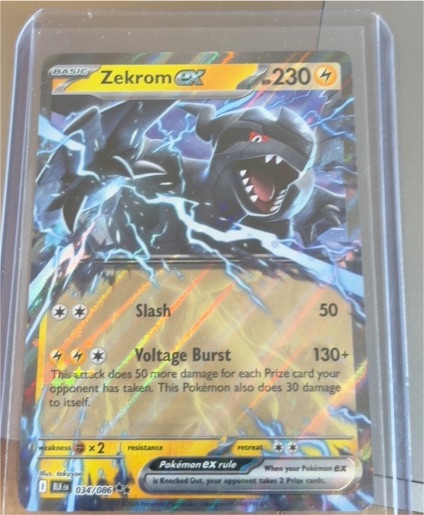 2025 Pokémon SV: Black Bolt #034 Zekrom EX — front