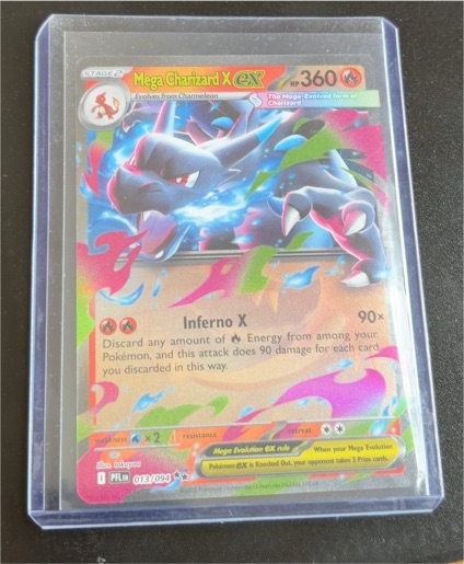 Mega Charizard X ex 013/094 Me02 Phantasmal Flames — front