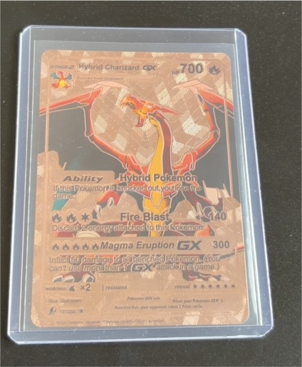2024 Fan Art Hybrid Charizard GX #127/255 — front
