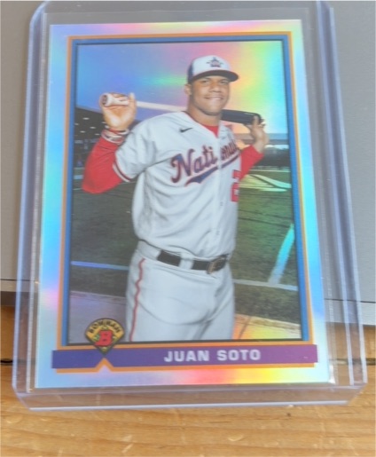 2021 Bowman Chrome 1991 Bowman Throwback Refractor #91B-JS Juan Soto — front