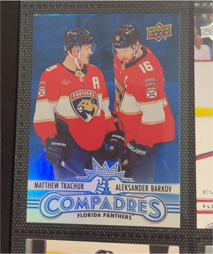 2025-26 Upper Deck Series 1 #CM-6 Matthew Tkachuk & Aleksander Barkov — front