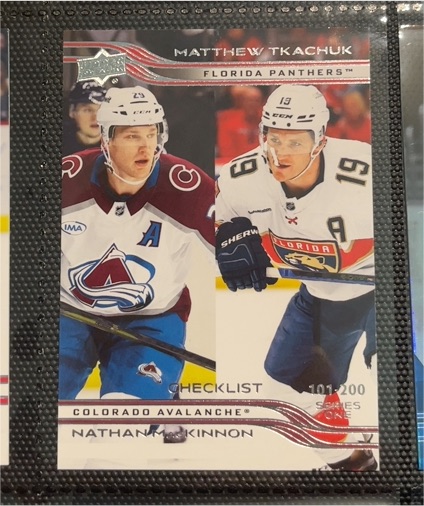 2025-26 Upper Deck Series 1 #200 Matthew Tkachuk / Nathan MacKinnon — front