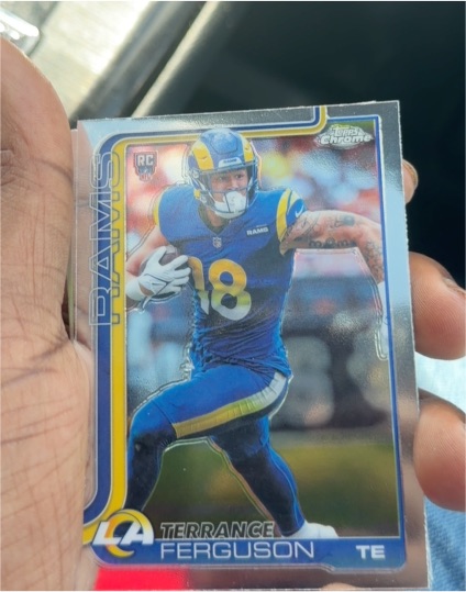 2025 Topps Chrome #335 Terrance Ferguson Rookie Los Angeles Rams — front