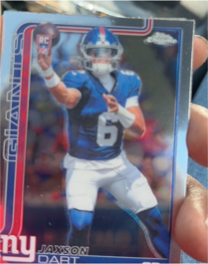 2025 Topps Chrome #306 Jaxson Dart — front
