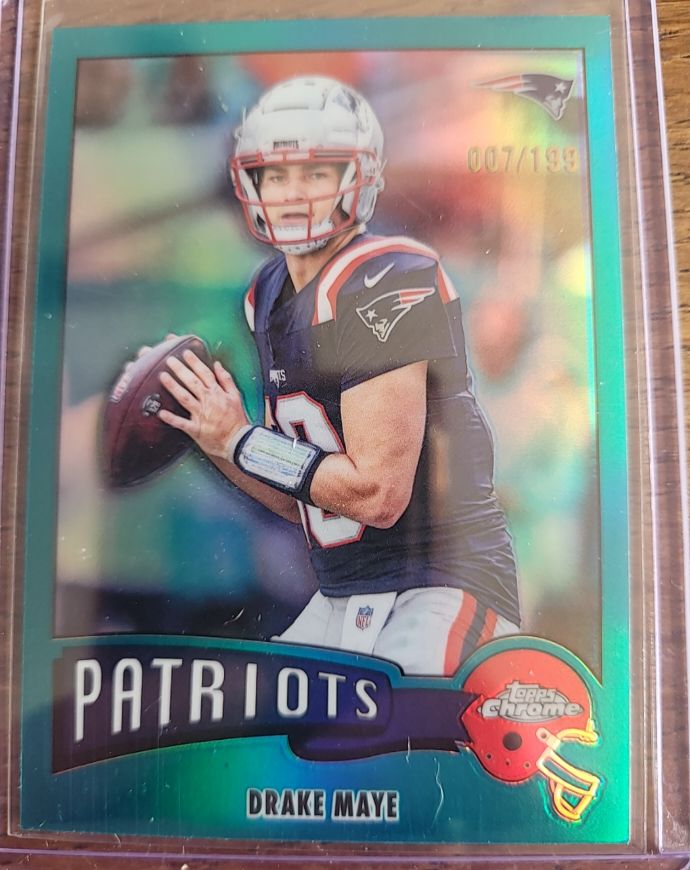 2025 Topps Chrome #1975-23 Drake Maye — front